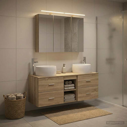 Bathroom Furniture Set 4 pcs Sonoma Oak