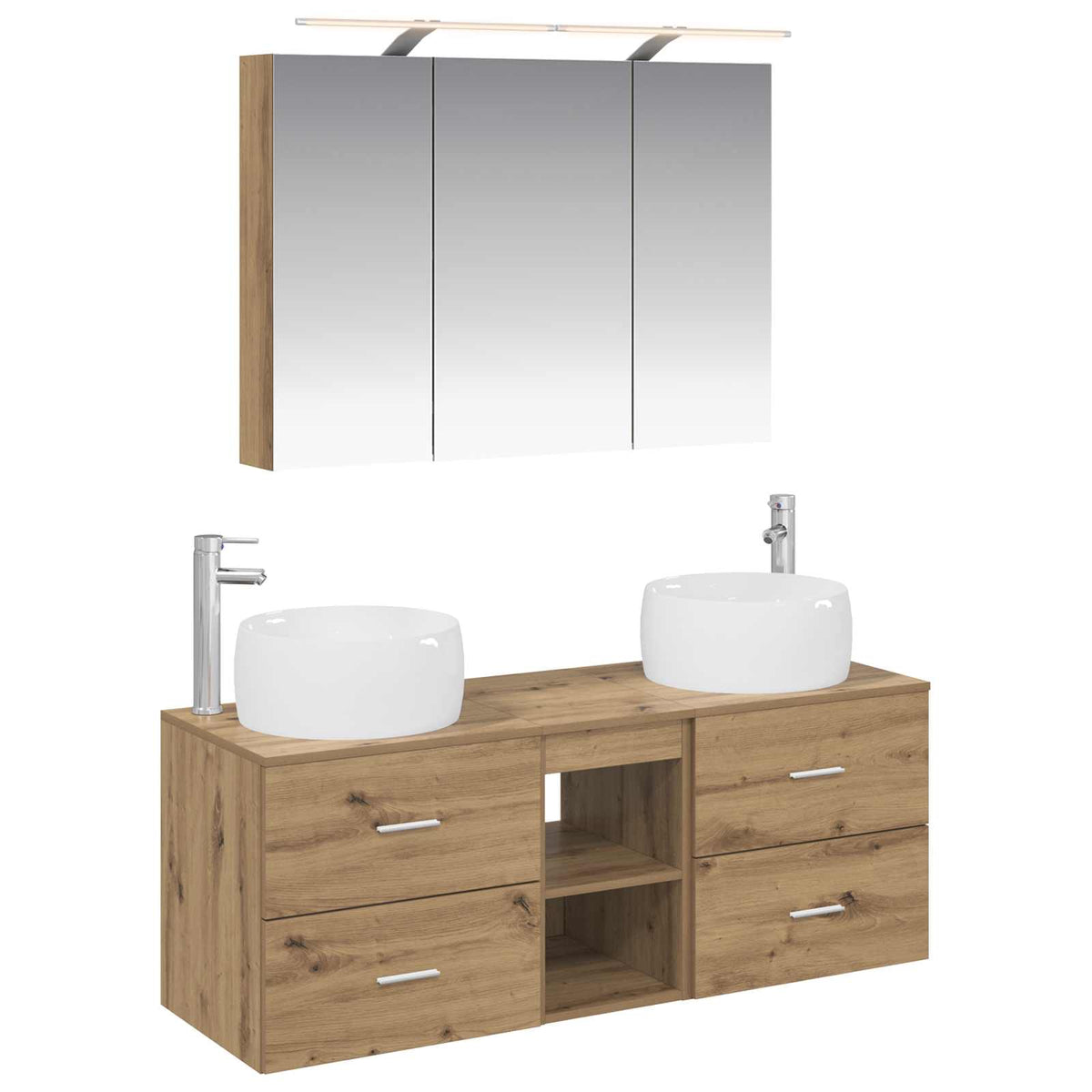 Bathroom Furniture Set 4 pcs Artisan Oak