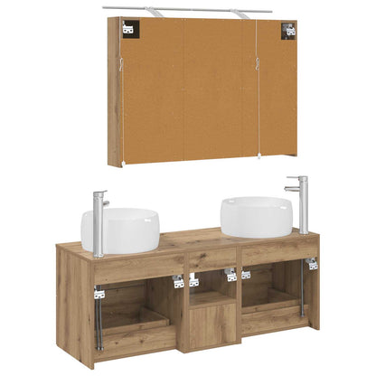 Bathroom Furniture Set 4 pcs Artisan Oak