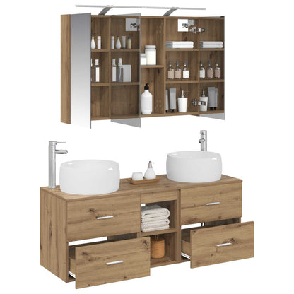 Bathroom Furniture Set 4 pcs Artisan Oak