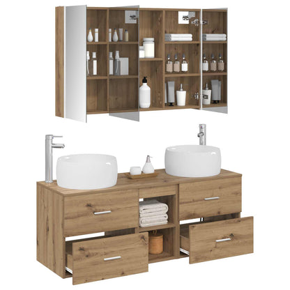 Bathroom Furniture Set 4 pcs Artisan Oak