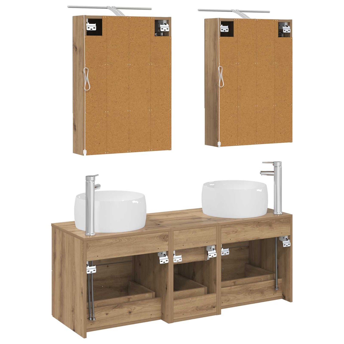 Bathroom Furniture Set 5 pcs Artisan Oak