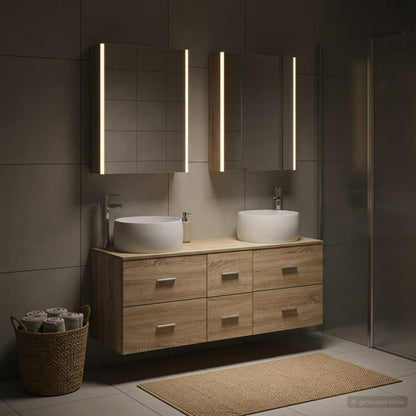 Bathroom Furniture Set 5 pcs Sonoma Oak