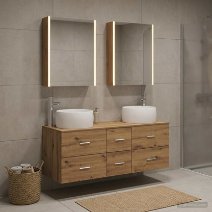 Bathroom Furniture Set 5 pcs Artisan Oak