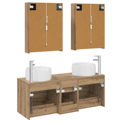 Bathroom Furniture Set 5 pcs Artisan Oak