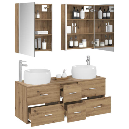 Bathroom Furniture Set 5 pcs Artisan Oak