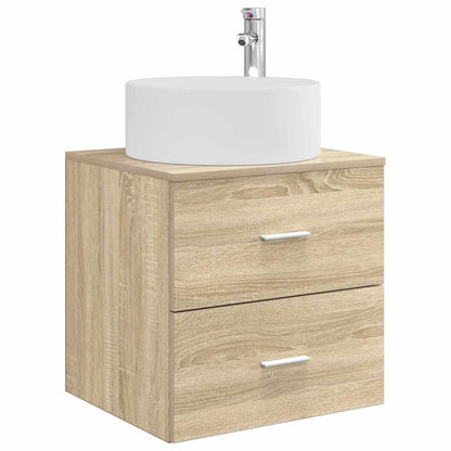 Bathroom Furniture Set 4 pcs Sonoma Oak