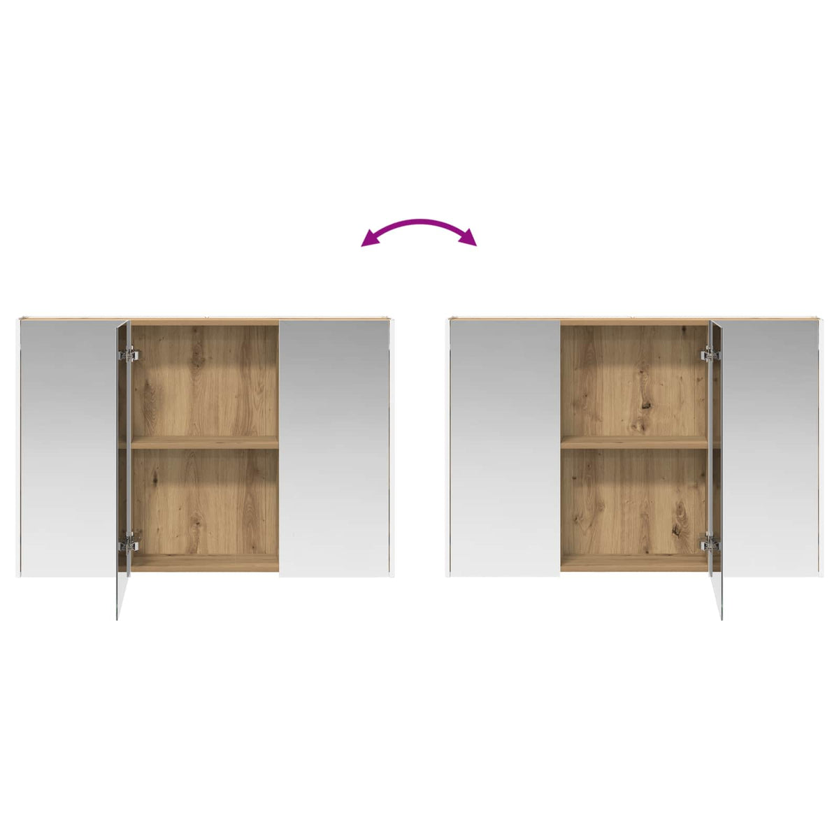 Bathroom Furniture Set 4 pcs Artisan Oak