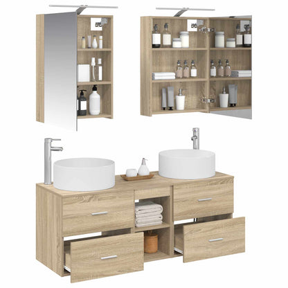 Bathroom Furniture Set 5 pcs Sonoma Oak