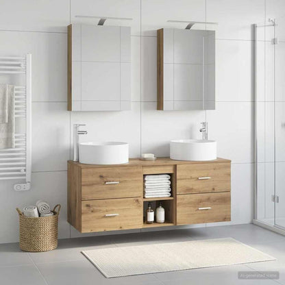 Bathroom Furniture Set 5 pcs Artisan Oak