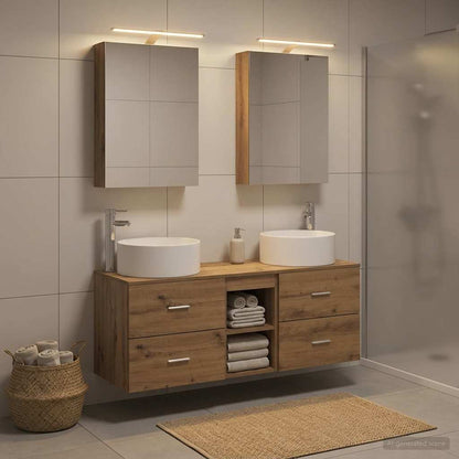 Bathroom Furniture Set 5 pcs Artisan Oak