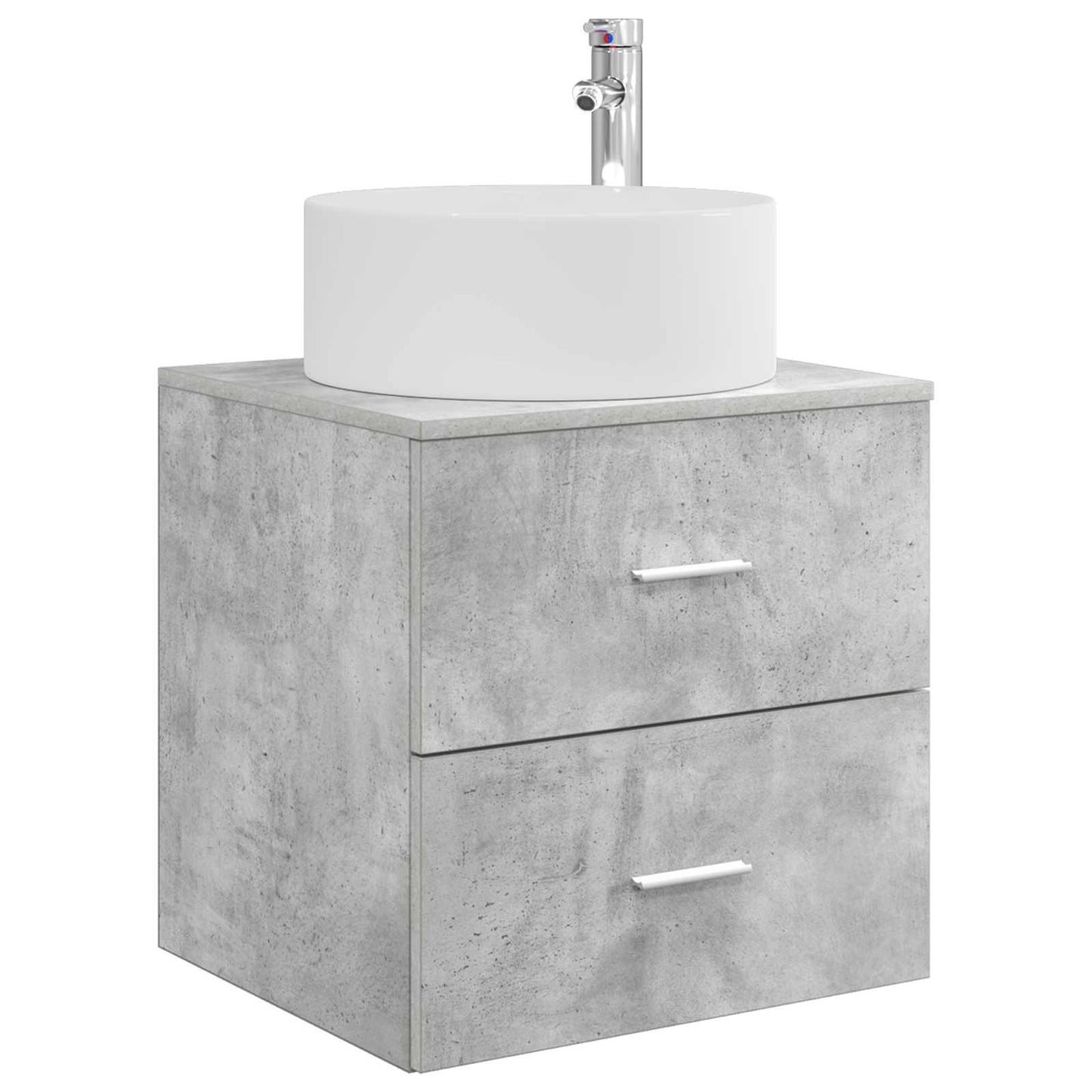 Bathroom Furniture Set 5 pcs Concrete Grey