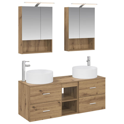 Bathroom Furniture Set 5 pcs Artisan Oak