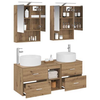 Bathroom Furniture Set 5 pcs Artisan Oak