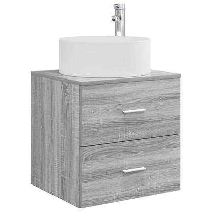 Bathroom Furniture Set 5 pcs Grey Sonoma
