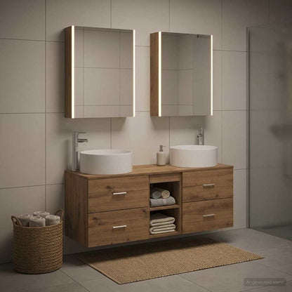 Bathroom Furniture Set 5 pcs Artisan Oak