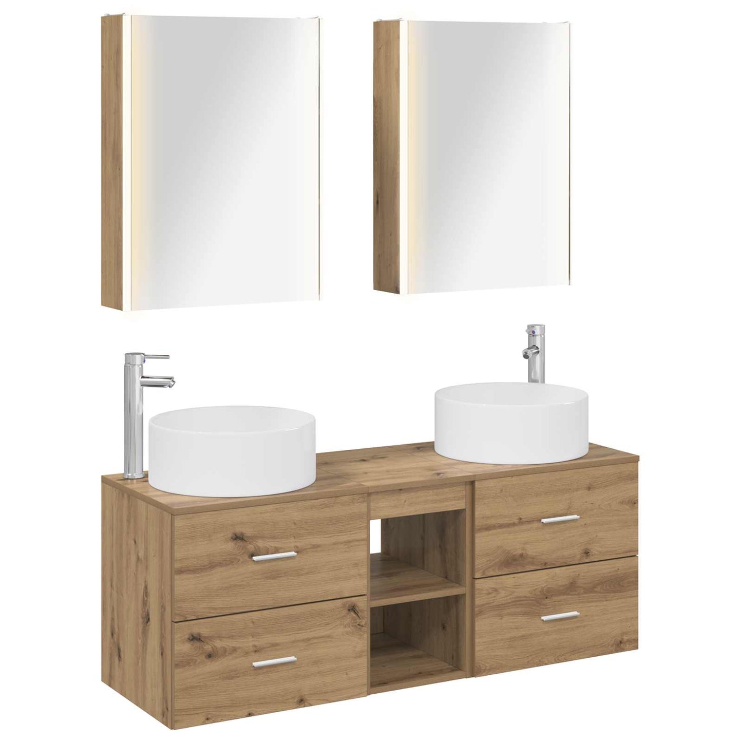 Bathroom Furniture Set 5 pcs Artisan Oak