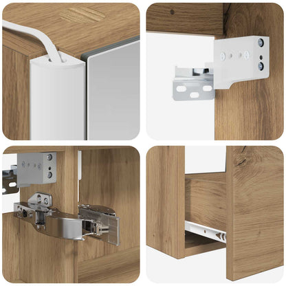 Bathroom Furniture Set 4 pcs Artisan Oak