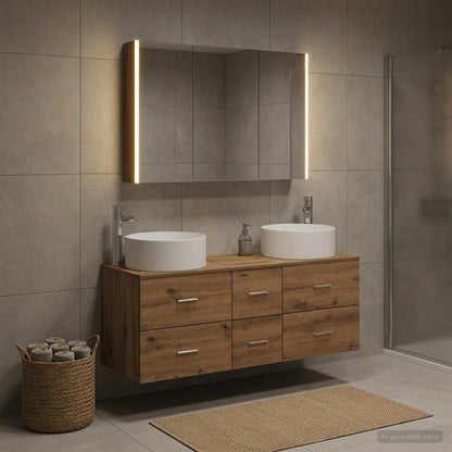 Bathroom Furniture Set 4 pcs Artisan Oak