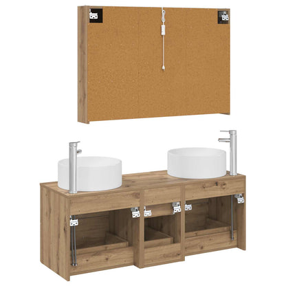 Bathroom Furniture Set 4 pcs Artisan Oak
