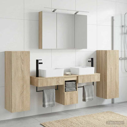 Bathroom Furniture Set 6 pcs Sonoma Oak