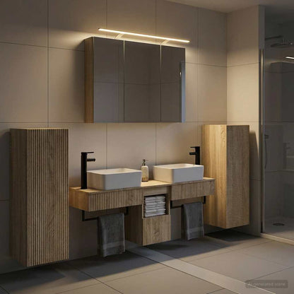 Bathroom Furniture Set 6 pcs Sonoma Oak