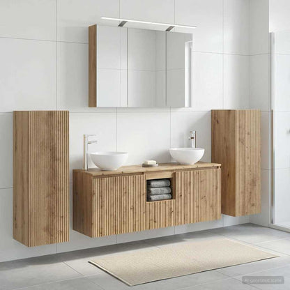 Bathroom Furniture Set 6 pcs Artisan Oak