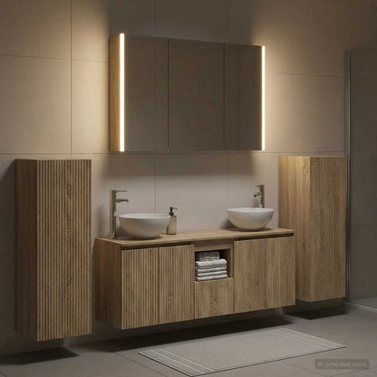 Bathroom Furniture Set 6 pcs Sonoma Oak