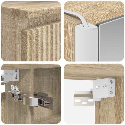 Bathroom Furniture Set 6 pcs Sonoma Oak