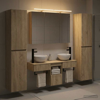 Bathroom Furniture Set 6 pcs Sonoma Oak