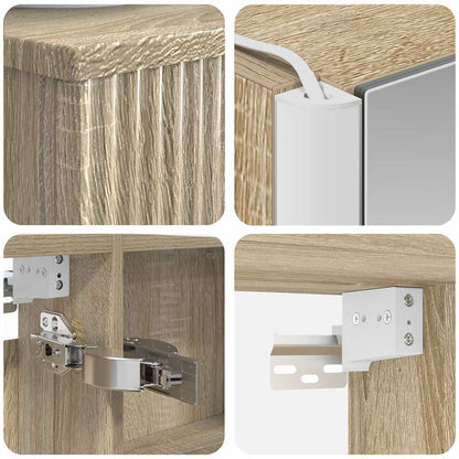 Bathroom Furniture Set 6 pcs Sonoma Oak