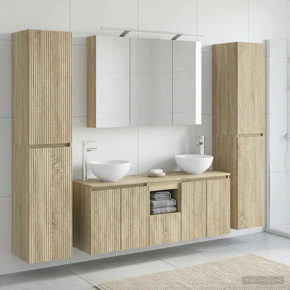 Bathroom Furniture Set 6 pcs Sonoma Oak