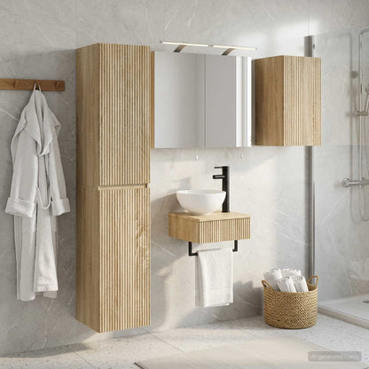 Bathroom Furniture Set 5 pcs Sonoma Oak