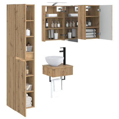 Bathroom Furniture Set 5 pcs Artisan Oak
