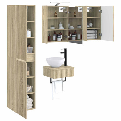 Bathroom Furniture Set 5 pcs Sonoma Oak