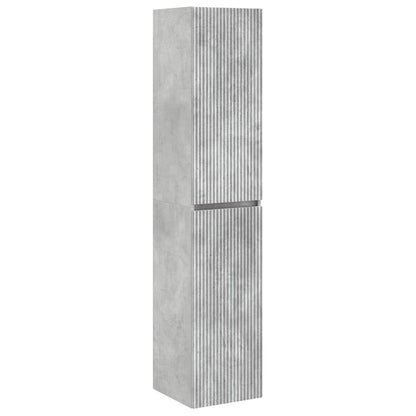 Bathroom Furniture Set 5 pcs Concrete Grey
