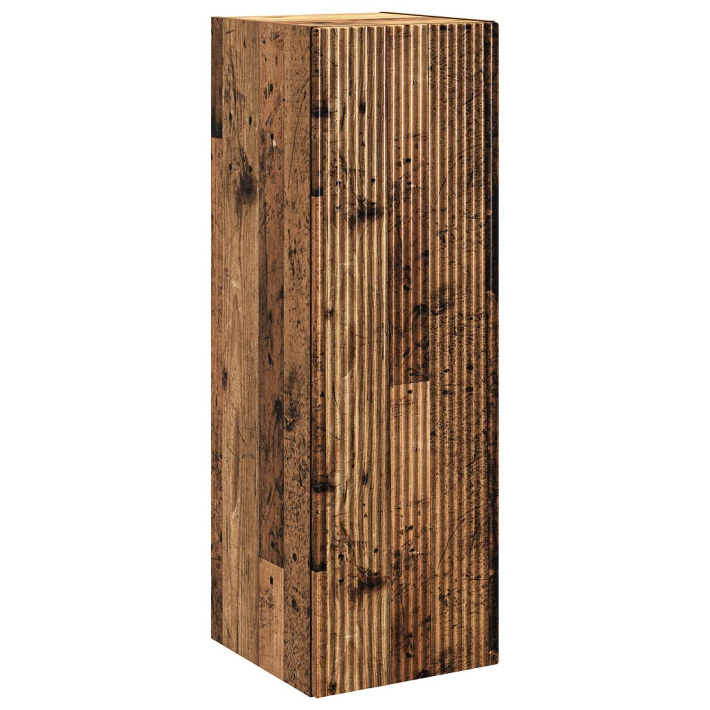 Bathroom Furniture Set 5 pcs Old Wood Engineered Wood and Glass