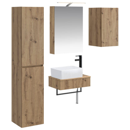 Bathroom Furniture Set 5 pcs Artisan Oak