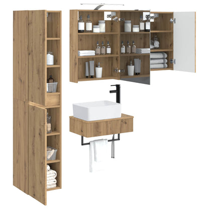 Bathroom Furniture Set 5 pcs Artisan Oak