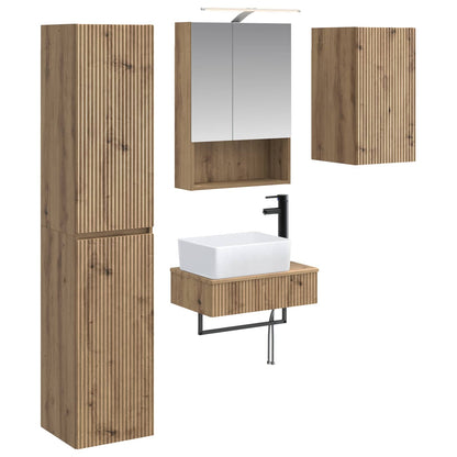 Bathroom Furniture Set 5 pcs Artisan Oak