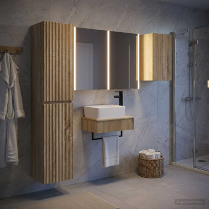 Bathroom Furniture Set 5 pcs Sonoma Oak