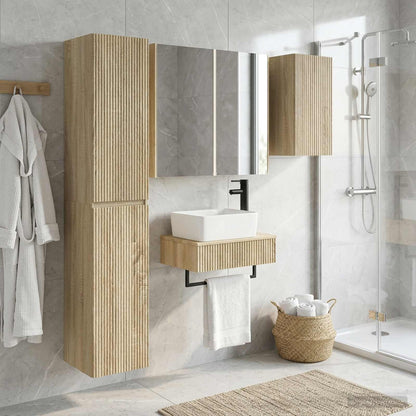 Bathroom Furniture Set 5 pcs Sonoma Oak