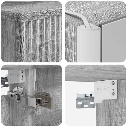 Bathroom Furniture Set 5 pcs Grey Sonoma