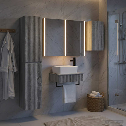 Bathroom Furniture Set 5 pcs Grey Sonoma