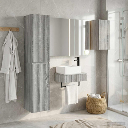 Bathroom Furniture Set 5 pcs Grey Sonoma