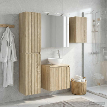 Bathroom Cabinet Set 5 pcs Sonoma Oak Engineered Wood