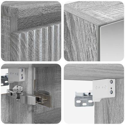 Bathroom Cabinet Set 5 pcs Grey Sonoma Engineered Wood