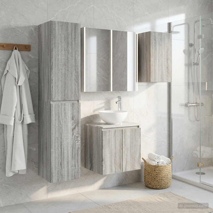 Bathroom Cabinet Set 5 pcs Grey Sonoma Engineered Wood