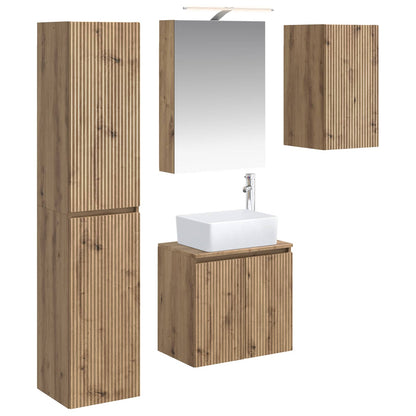 Bathroom Cabinet Set 5 pcs Artisan Oak 50 x 14.5 x 70 cm