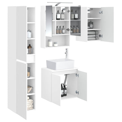 Bathroom Cabinet Set 5 pcs White 50 x 14.5 x 70 cm